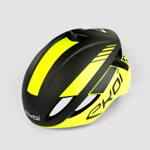 Helmet EKOI AERO14 Neon Yellow Black