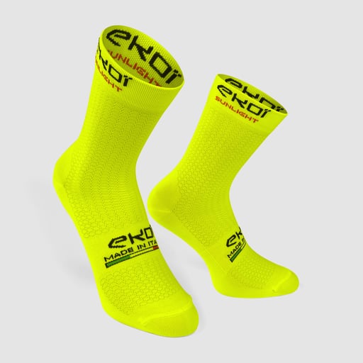 Summer Socks EKOI LINE PRO TEAM Neon Yellow