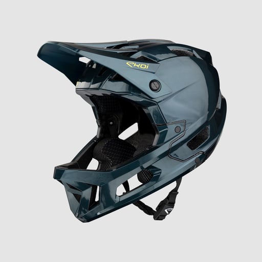 Full face MTB EKOI Enduro Light Blue helmet