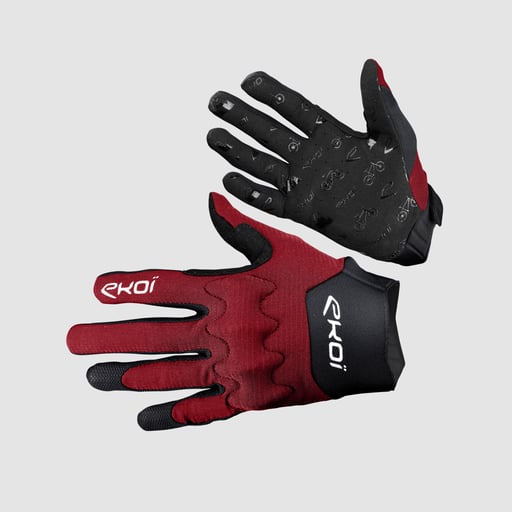 MTB Gloves EKOI Protect red