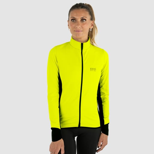 Ladies thermal Jacket  Water  Repellent EKOI SUPER SOFT Yellow