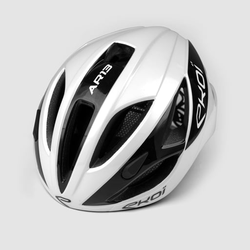 Helmet EKOI AR13  WHITE BLACK