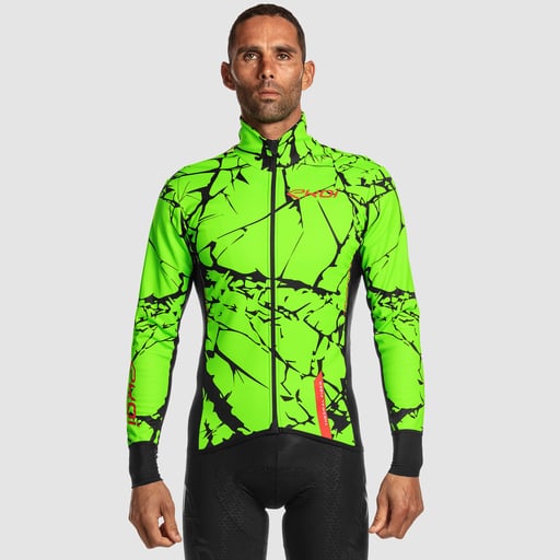Thermojacke EKOI MARBRE Grün Fluo