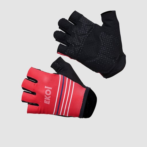 EKOI STRIPES Women's Gloves red
