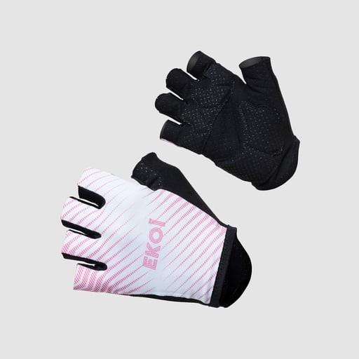 Ladies Gloves EKOI Linear White