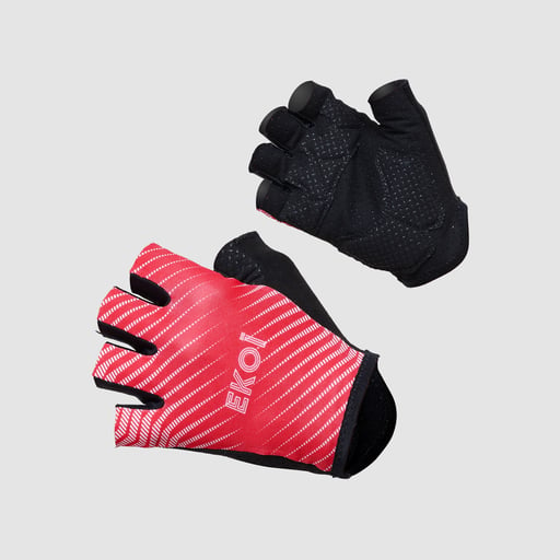 Ladies Gloves EKOI Linear Red
