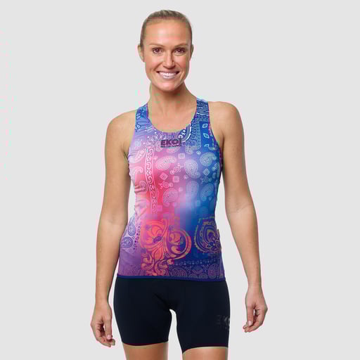 Débardeur Femme EKOI RAINBOW Cachemire Bleu