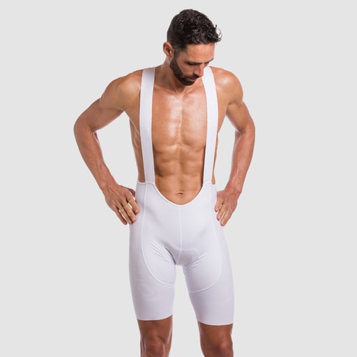 Fietsbroek EKOI 3D GEL PERF HEXA Wit