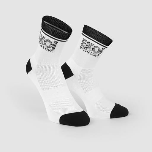 Chaussettes Femme Ekoï ESSENTIALS Blanc Noir