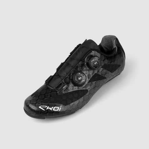 Road Cycling Shoes EKOI R4 Light Black