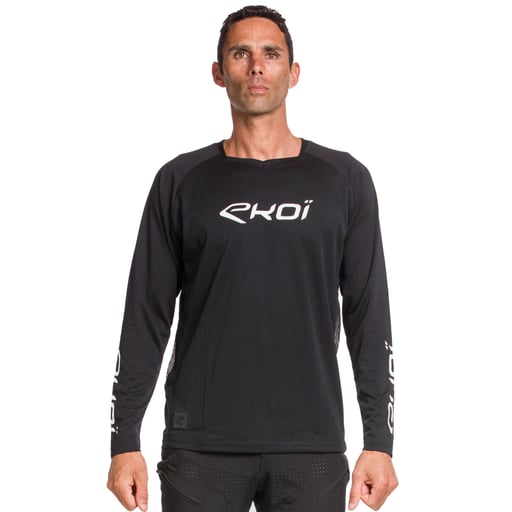 Maillot manga larga EKOI MTB negro