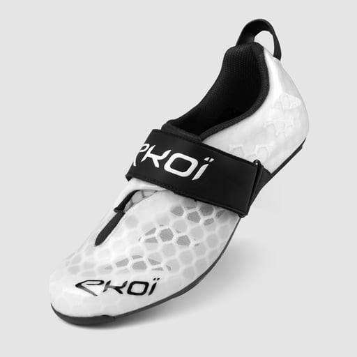 Chaussures triathlon EKOI Perf TRI R4 Light Blanches