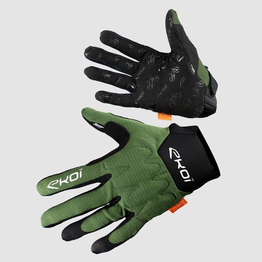 Handsker MTB EKOI Protect D3O grøn