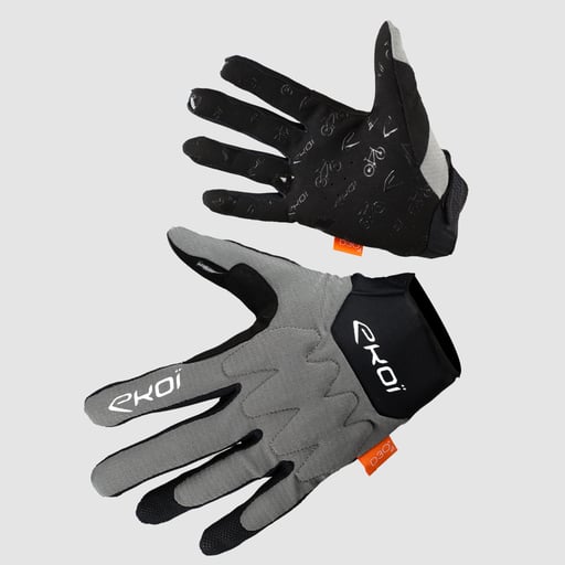 Handschuhe MTB EKOI Protect D3O Grau