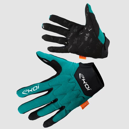 Handschuhe MTB EKOI Protect D3O Blau