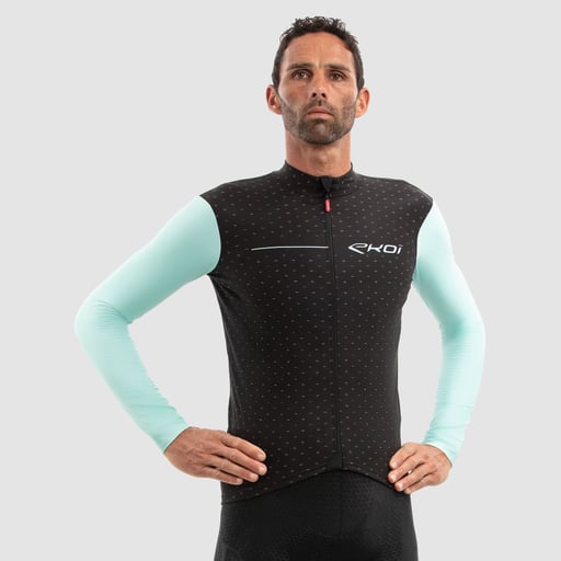 Maillot de manga larga EKOI CROSS ROAD Celeste