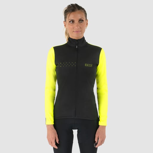 EKOI Core Women's Neon yellow thermal jacket