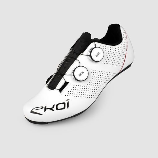 R4 BOA® Road Cycling Shoes White Red