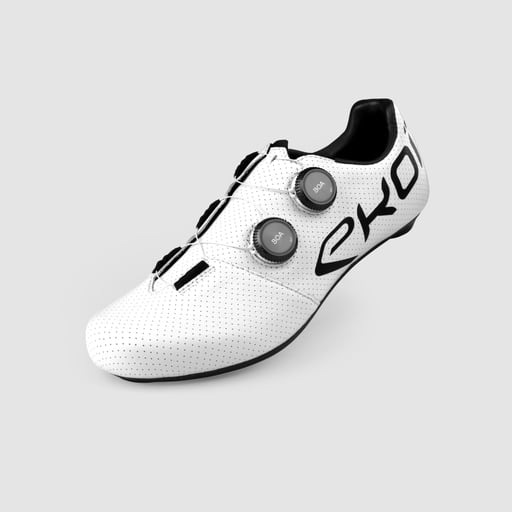 Chaussures route EKOI Racing C12 Pro Team Blanches