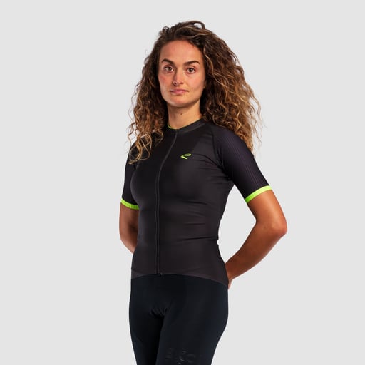 EKOI OUTLAST women's jersey Black Fluorescent yellow
