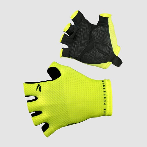 Perf LINEAR Yellow Fluo Cycling gloves