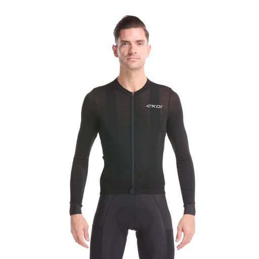 Langarmtrikot EKOI Perf EXPLORE Schwarz