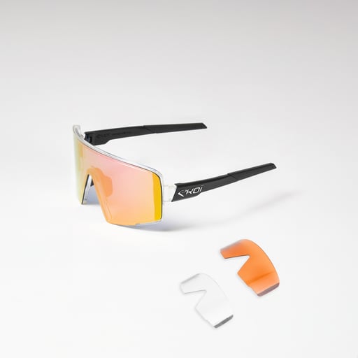 Lunettes EKOI Racing MAGNETIC Translucide Blanche Revo Rose