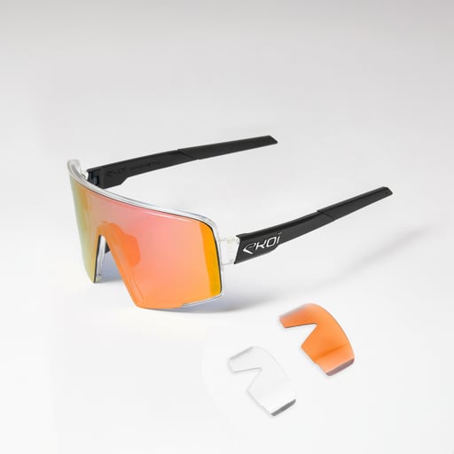 Bril EKOI Racing MAGNETIC Transparant Wit Revo Roze