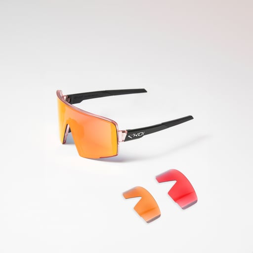 Lunettes EKOI Racing MAGNETIC Translucide Rouge Revo Rouge