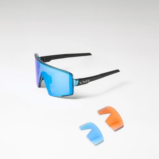 Lunettes EKOI Racing MAGNETIC Translucide Bleu Revo Bleu