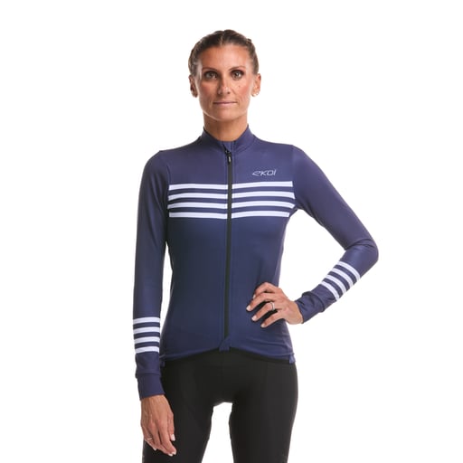 LANGARMTRIKOT PERF MARIN BLAU W