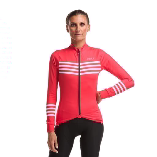 Damen Langarmtrikot EKOI Perf MARIN Rot