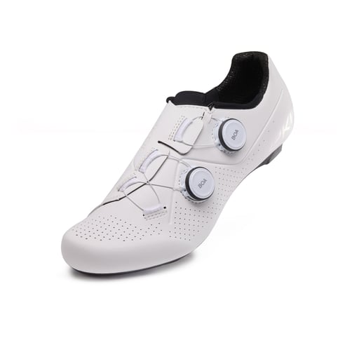 EKOI Perf R4 White Silver Logo Shoes
