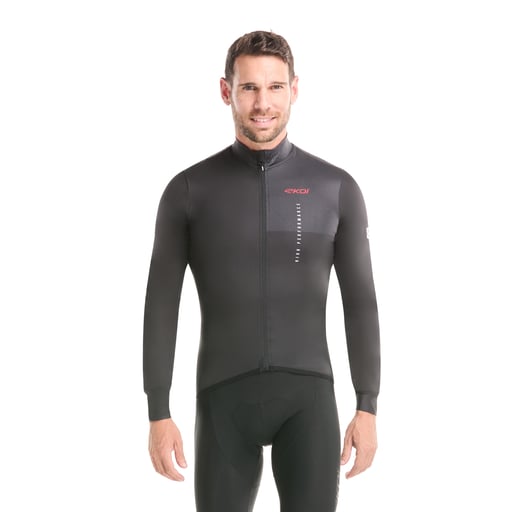 Langarmtrikot EKOI Perf CHALLENGER Schwarz