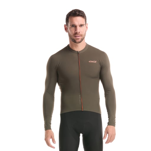 Langes Trikot EKOI Racing SUPERSOFT Khaki
