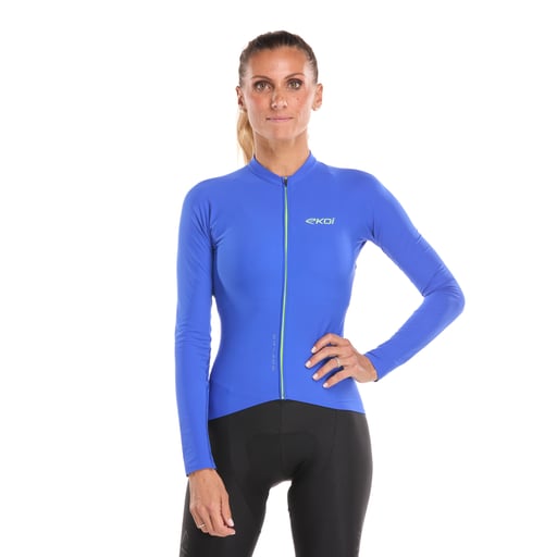 Damen Langarmtrikot EKOI Racing SUPERSOFT Blau
