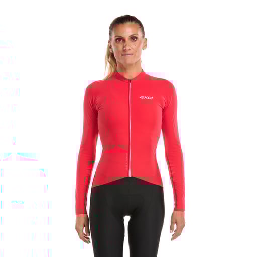 Langarmtrikot Damen EKOI Racing SUPERSOFT Rot