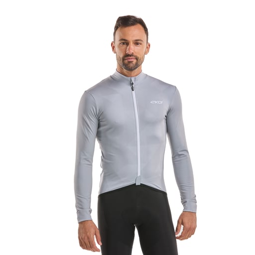 Langarmtrikot EKOI EVOLVE Silver