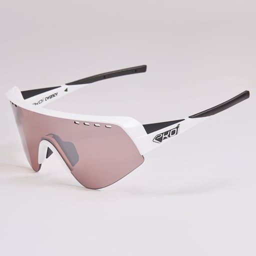 Lunettes EKOI Racing TWENTY Ltd Blanc mat HD Silver