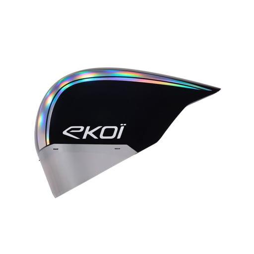 EKOI レーシング PURE AERO ミラー Cat2 ブラック ホロ シルバー ヘルメット