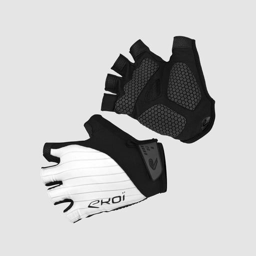Siliconen fietshandschoenen EKOI concept WIT