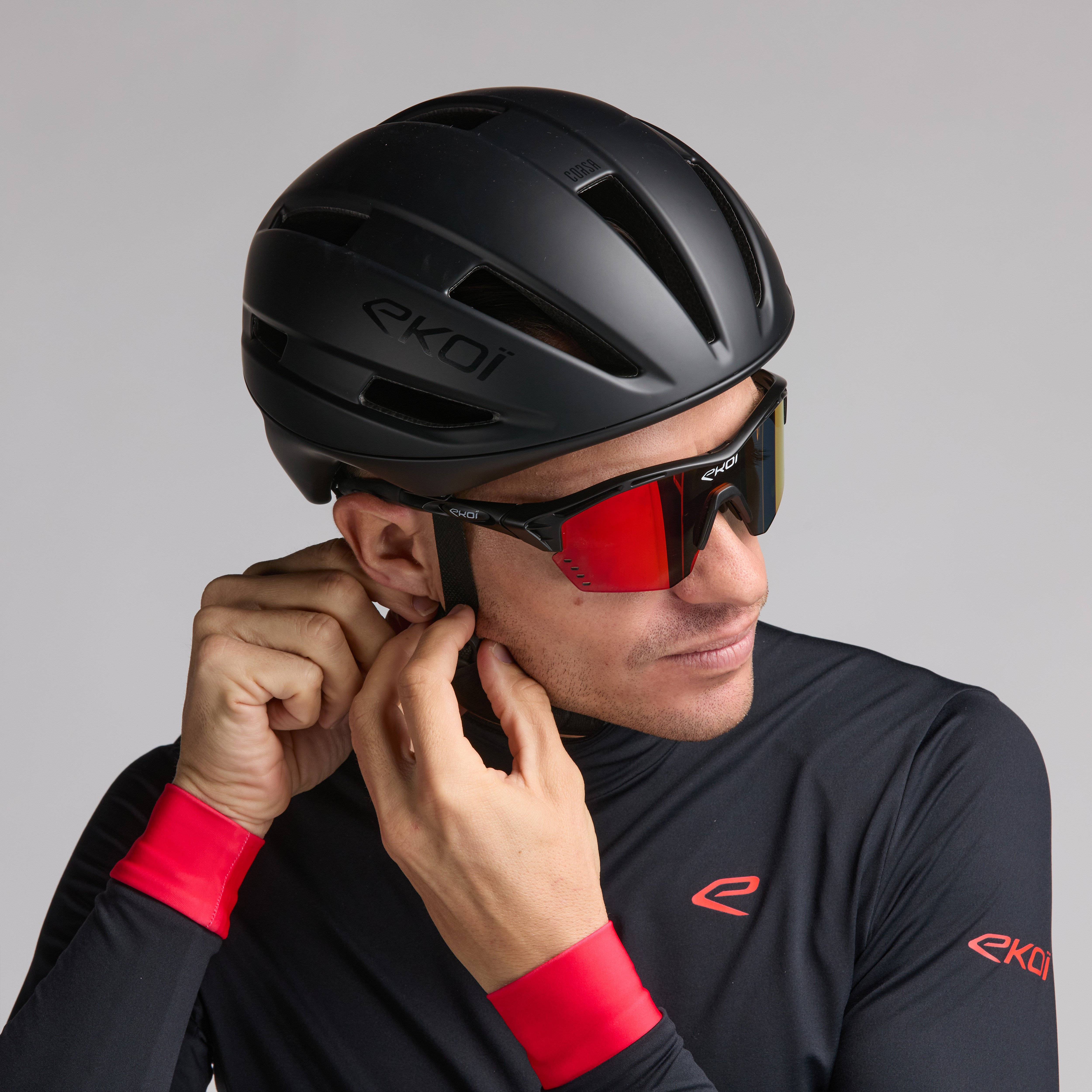 EKOI CORSA Matte Black Helmet EKOI