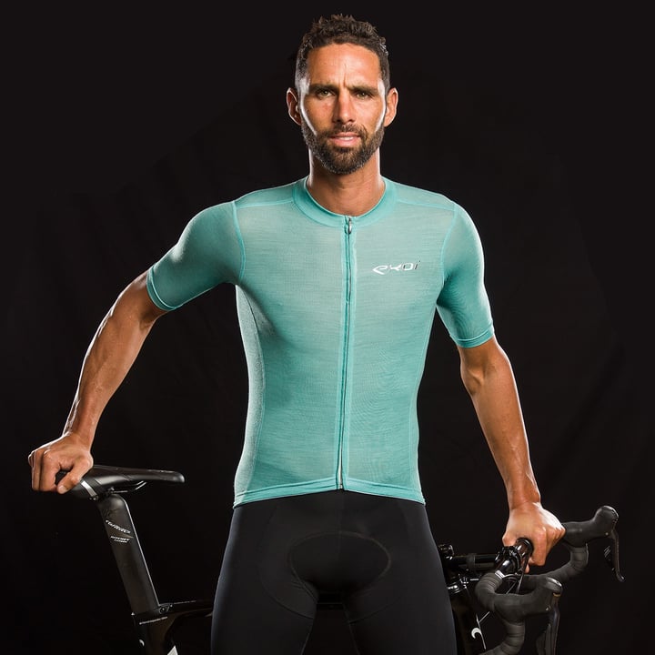 MAILLOT EKOI MERINOS CELESTE