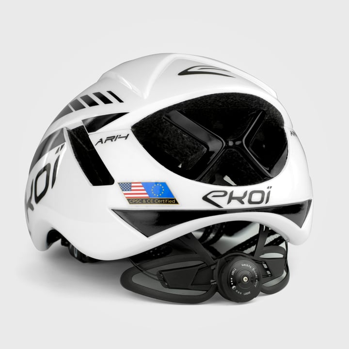 Casque EKOI AR14 BLANC NOIR PRO