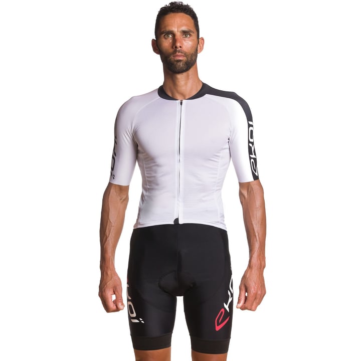 Maillot été EKOI ROAD Blanc Noir
