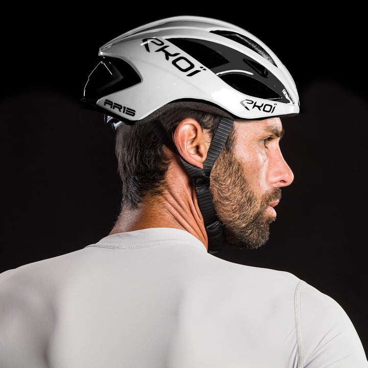 Casque EKOI AR13 EVO Blanc Noir