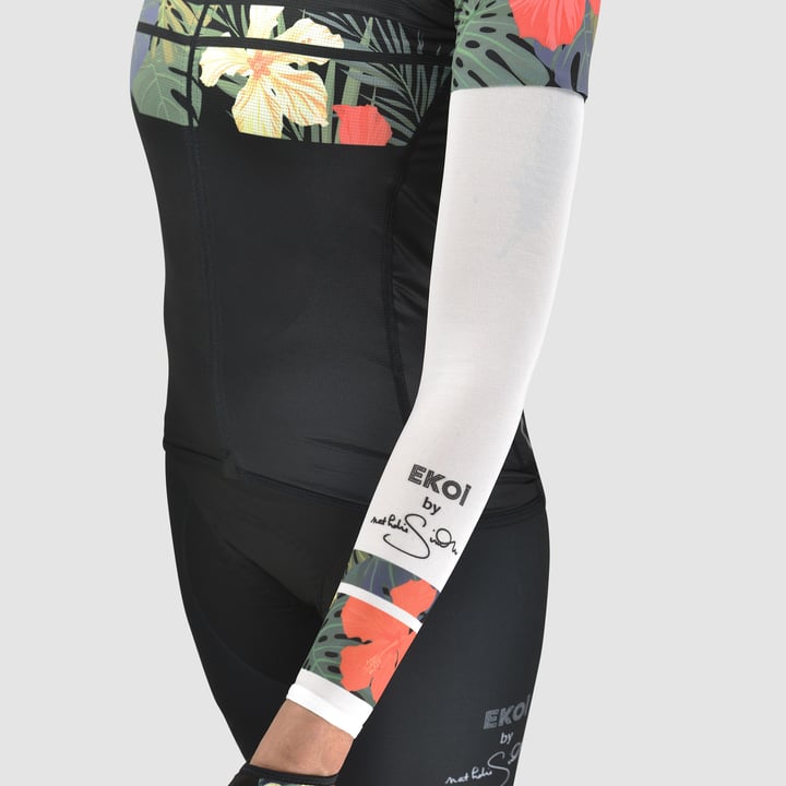 MANCHETTES FEMME SUNPROTECT EKOI BY NATHALIE SIMON ECRU / NOIR