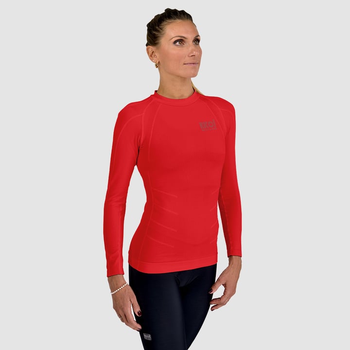 SOUS-MAILLOT THERMO COL ROND EKOI EDEN ROUGE