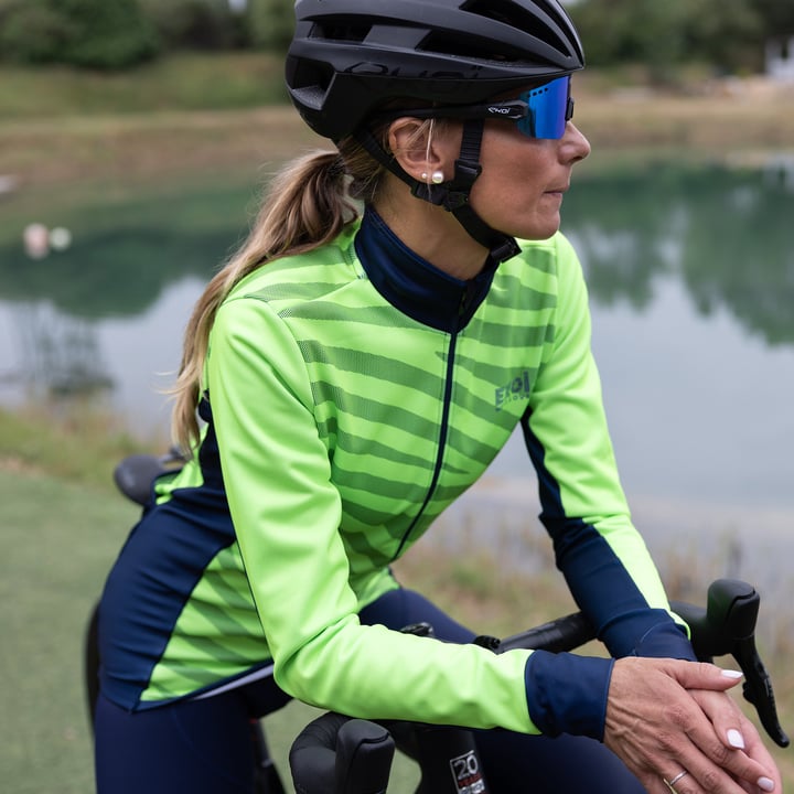VESTE THERMIQUE FEMME EKOI SPORTY JUNGLE FLUO