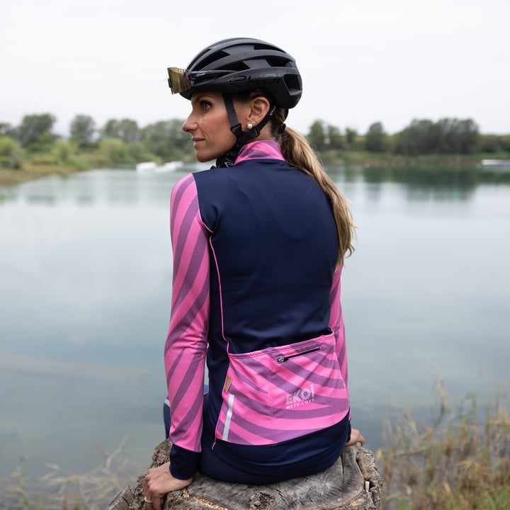 MAILLOT MANCHES LONGUES FEMME EKOI SPORTY JUNGLE ROSE